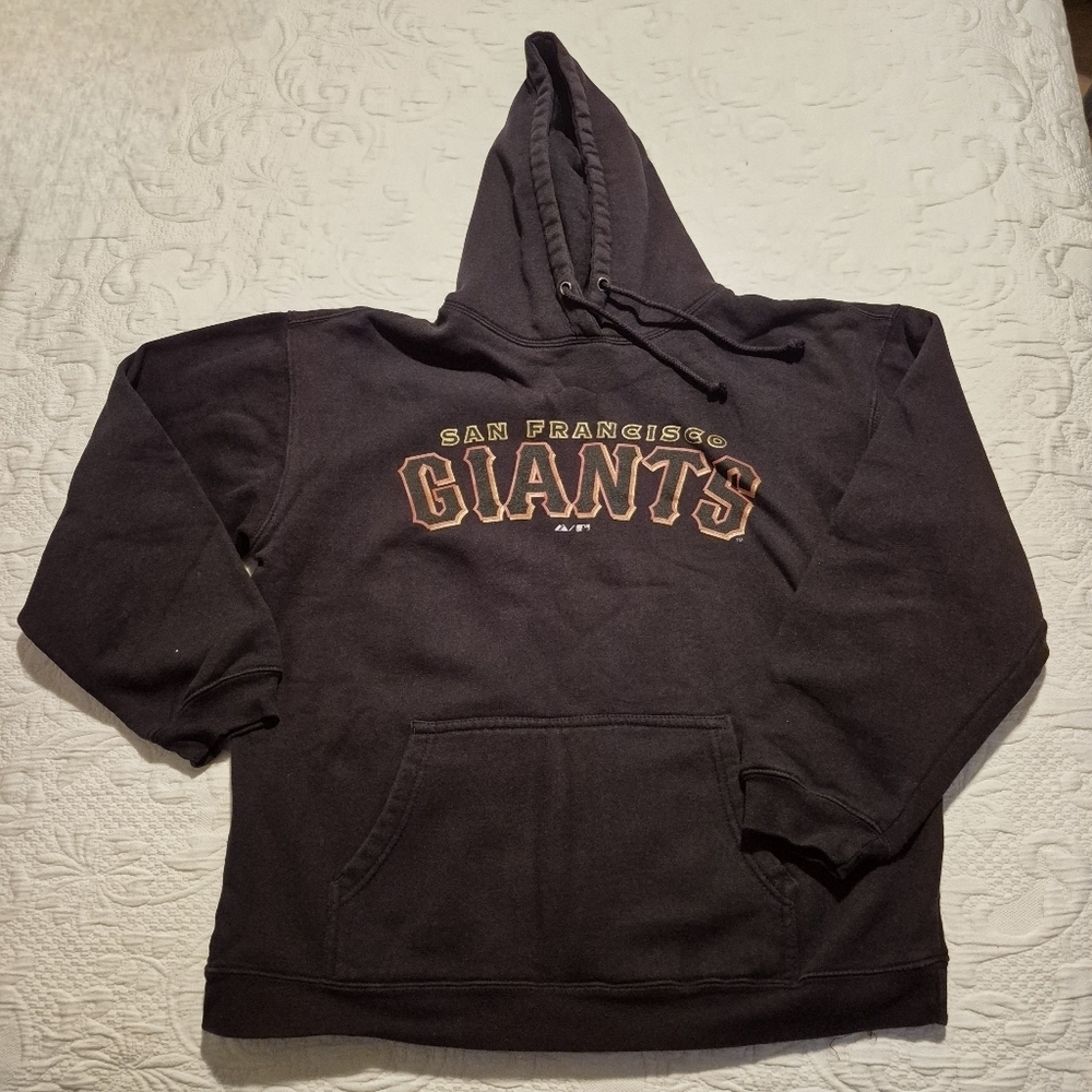 Pecien men's Medium San Francisco Giants black pullover hoodie VGUC